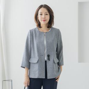 엄마옷 마담4060 엘라라운드자켓 여름자켓 -ZJK2504019-