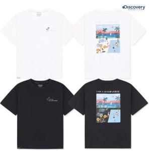 [디스커버리키즈] DKRS59053 키즈 콜라보 핫썸머 그래픽(백) 반팔티셔츠