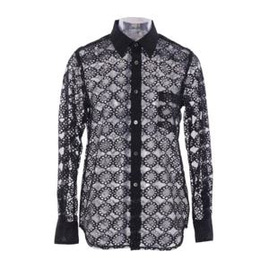 꼼데가르송 블랙 레이스 버튼업 셔츠 GOB013S25 1BLACK