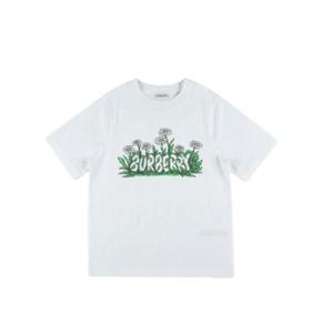 버버리 반팔 티셔츠 8102977 A1464 White