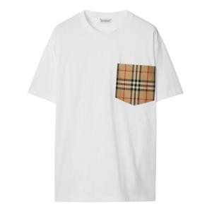 버버리 반팔 티셔츠 8103971 A1464 White