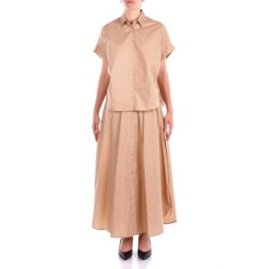 마닐라그레이스 미디 스커트 N227CU MA002 Beige