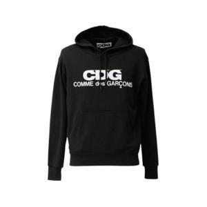 꼼데가르송 CDG로고 후드티셔츠 블랙 남성 SZ-T001-051-1