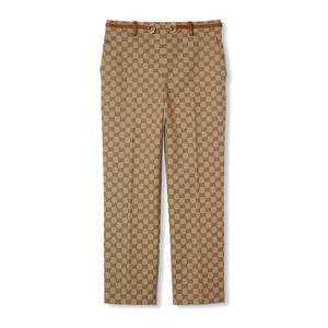 구찌 스트레이트 팬츠 820466Z8BZK 2580 CAMEL EBONY