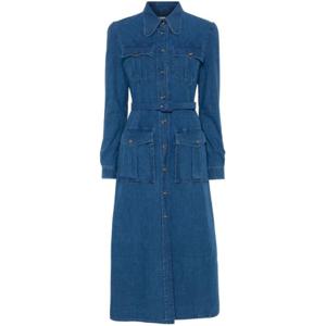 발렌티노 PAP 미디 원피스 6B3DA02Q 94B558 Blue