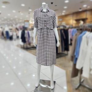 [BCBG][올앤선드리] a 스퀘어 체크 원피스 A5M4O628