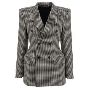 발렌시아가 수트 자켓 794461TST061070 White Black
