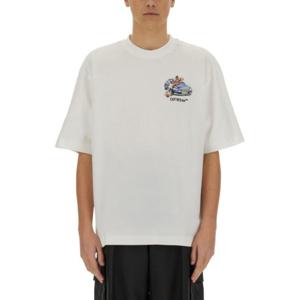오프화이트 반팔 티셔츠 OMAA120 S25JER0030110 WHITE