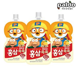 팔도 뽀로로 홍삼쏙쏙 오렌지 100ml 40팩