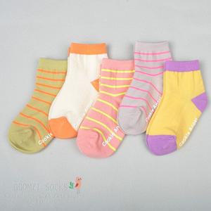 [꼼지]CA형광여아링글(5족)세트 중목 유아 아동 양말 남아 여아 어린이 초등학생