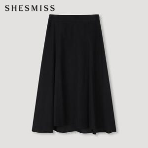 [쉬즈미스] 언발란스 플레어 스커트_SWWSKN41040_BK