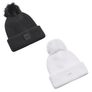 언더아머모자 RQD 1373098-001 Women UA Halftime Ribbed Pom Be