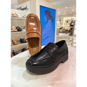 [FITFLOP][F루마] FFSO4F070 24F W 레더 데미웨지 여성 페니로퍼 2종택일건