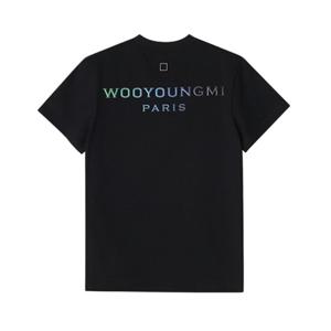 우영미 M241TS08 708B 그라데이션 엠보싱 백로고 여성 반팔티