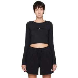 25 SS 나이키 여성 블랙 레이어드 스포츠 탑 231445F561002