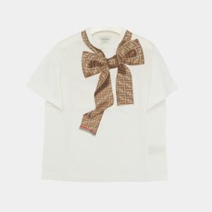 펜디키즈 25SS FF로고 반팔 여아 티셔츠 JFI371 7AJ F0TU9/10A