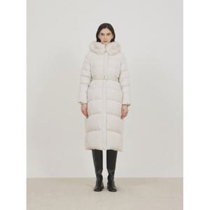 [쥬크]폭스퍼 슬림핏 구스다운 롱패딩 (Z244PSG187)