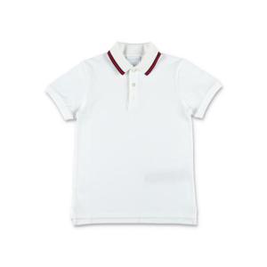 주니어 구찌 폴로 셔츠 805405XJGXV 9250 White