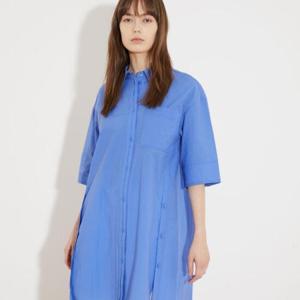 올리비아로렌 HC14 유니크한 카라 반팔 롱 셔츠 VVCNL3M4471