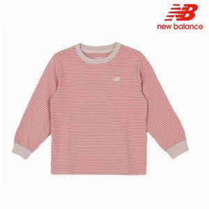 [뉴발란스] 키즈 로고 스트라이프 긴팔티 NK9BFB101U-25 티셔츠