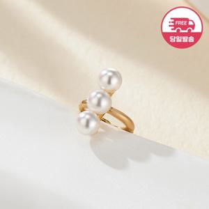[비앤비골드] 당일발송 14K 글램 진주 스틱 원터치 링 피어싱 JAE40799