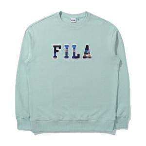 FILA 남성 체크로고 맨투맨_FS2POD4105X-PMI