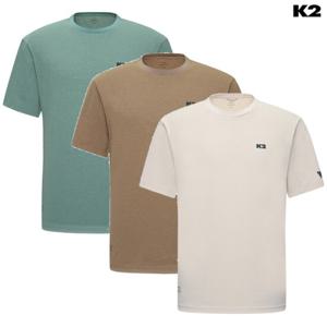 K2 남여공용 KTR 빅로고 기능성 반팔 라운드 티셔츠 KMM25210