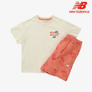 [뉴발란스]뉴발란스 키즈 Baseball 반팔티 세트 NK9YE2501U-35