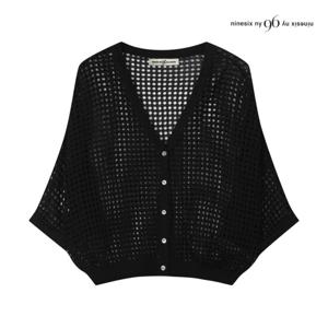 나인식스뉴욕  돌먼 슬리브 그물 니트 가디건 (NP4KG005M0)