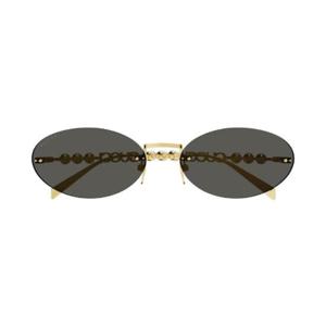 여성 Gucci Eyewear 타원형 프레임 선글라스 001GDGY