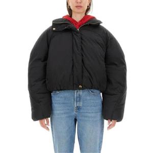 쟈크뮈스 블랙 하이넥 코튼 패딩 1659317