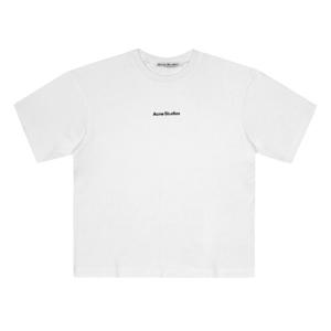아크네스튜디오 CL0274 OPTIC WHITE (183) 스탬프 로고 공용 반팔티