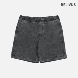 빌리버스 남자 청바지 밴딩 데님 반바지 숏팬츠 BWS079