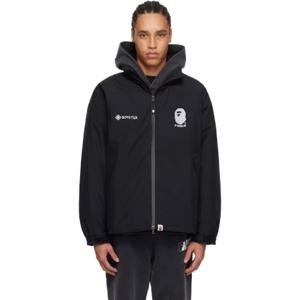 BAPE 패딩 블랙 고어텍스 다운 재킷 251546M178001