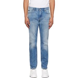 돌체앤가바나 청바지 블루 페이딩 데님 진 242003M186007