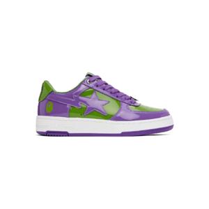 BAPE 스니커즈 퍼플   그린 베이프 스타  1 스니커즈 251546M237036