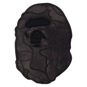 BAPE 카드지갑 블랙 가죽 카드 지갑 251546M163000