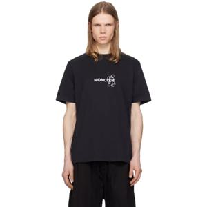 몽클레어 티셔츠 Moncler x FRGMT 히로시 후지와라 블랙 카툰 로고 티셔츠 251171M213009