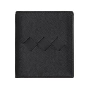 Bottega Veneta 지갑 블랙 트레 플랩 지갑 251798M164001