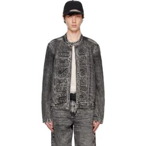 디젤 청자켓 블랙 글로리 S1 데님 재킷 242001M177000