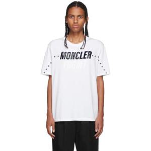 몽클레어 티셔츠 7 Moncler FRGMT 히로시 후지와라 화이트 오버사이즈 티셔츠 212171M213015