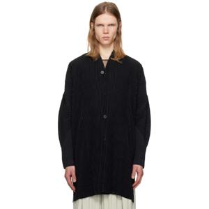 Homme Plisse Issey Miyake 코트 블랙 먼슬리 컬러 페브러리 코트 251729M180009