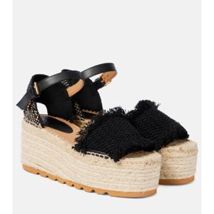 Stella McCartney Gaia 플랫폼 에스파드리유 샌들 P01048348