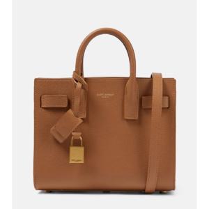 생로랑 Sac De Jour 나노 레더 토트 백 P00709749