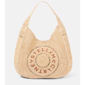 Stella McCartney 로고 엠브로이더리 라피아 토트 백 P01046957