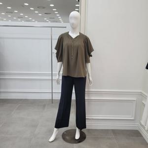 [미니멈]드레이핑 장식 블라우스 (MYBGWB4900KH)