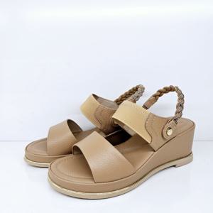 [엘칸토]천연 소가죽 여성 2-WAY 웨지 샌들 (6CM) LCWW47U526-35