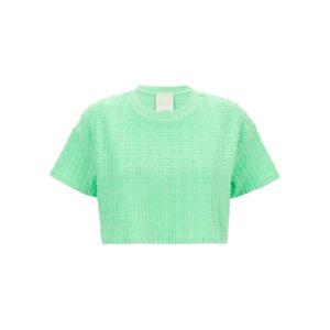 지방시 반팔 티셔츠 BW70DB3103341 Green