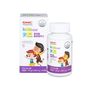 [지앤씨][GNC] 키즈 츄어블 철분 플러스 (1,500mg x 60정)