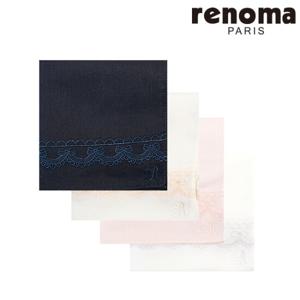 [레노마] 자수 손수건 RRR2701
